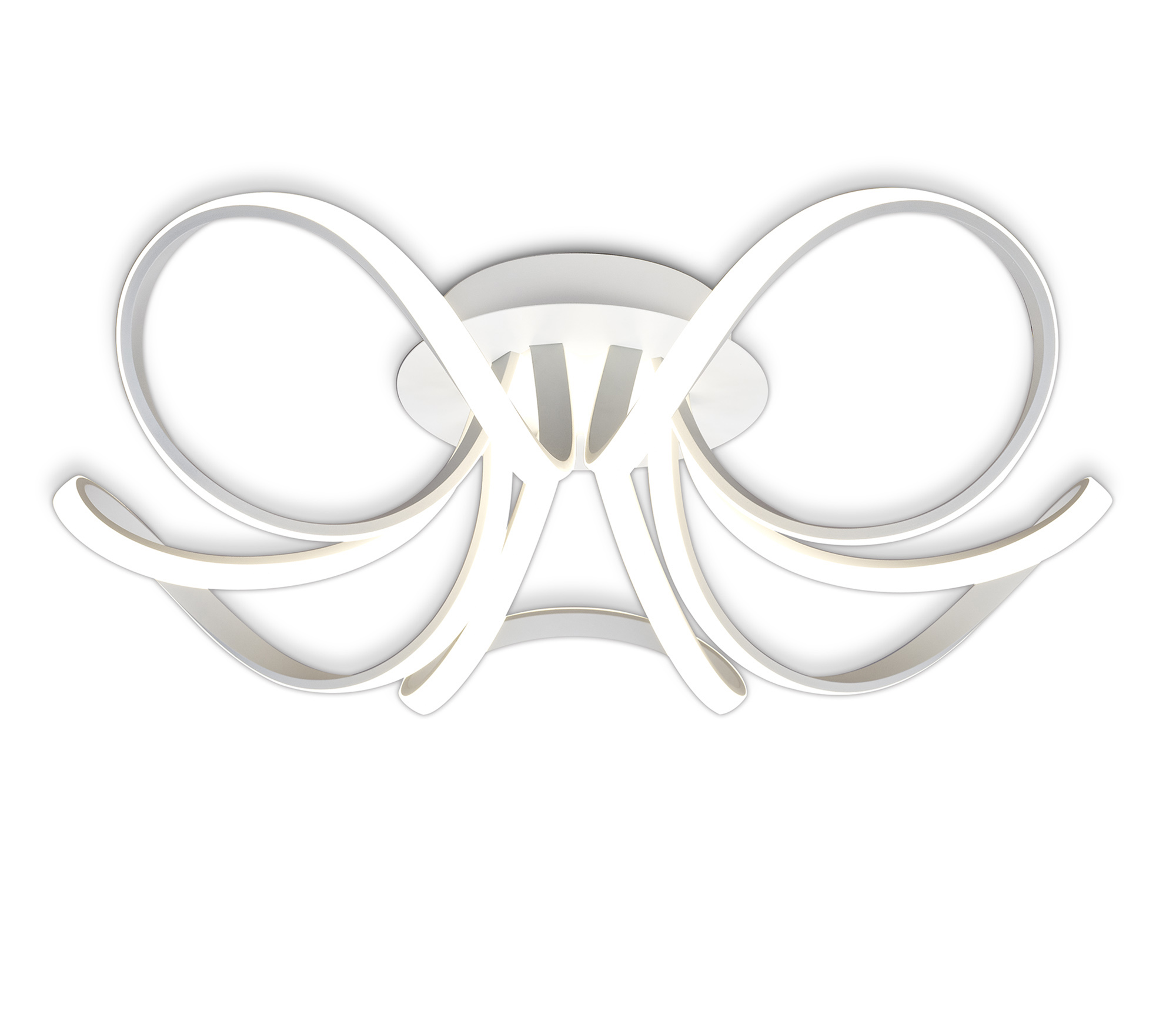 Knot Led Blanco Ceiling Lights Mantra Semi Flush Fittings